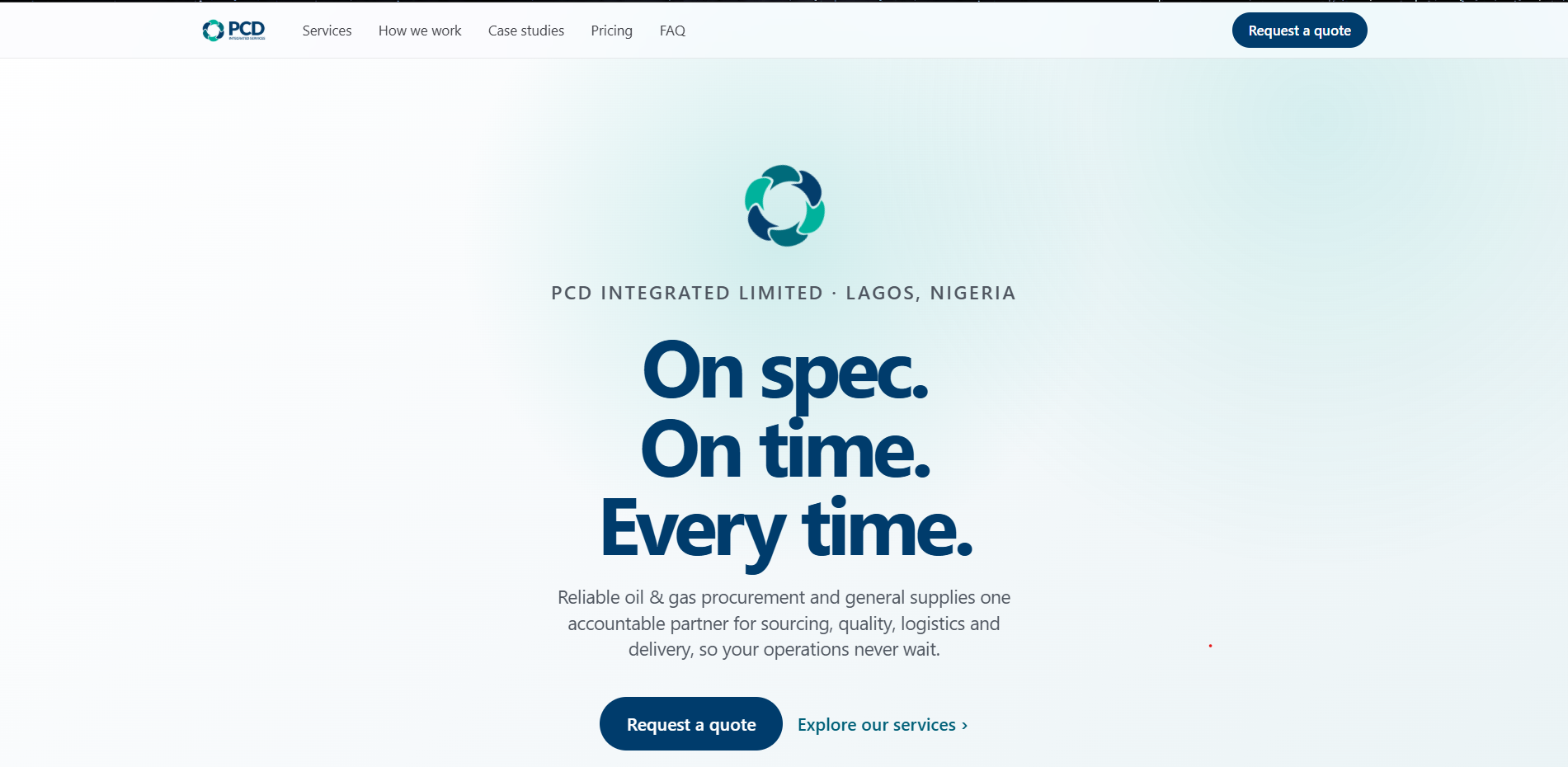 PCD Integrated corporate website